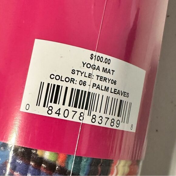 NWT TEREZ Fitness YOGA Pilates Exercise Mat 5mm Thick - Palm Leaves Design - - Picture 3 of 7